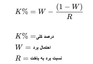 فرمول احتمال باخت به برد